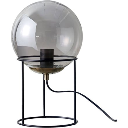 Dyberg Larsen Moon tafellamp met glasbol rook
