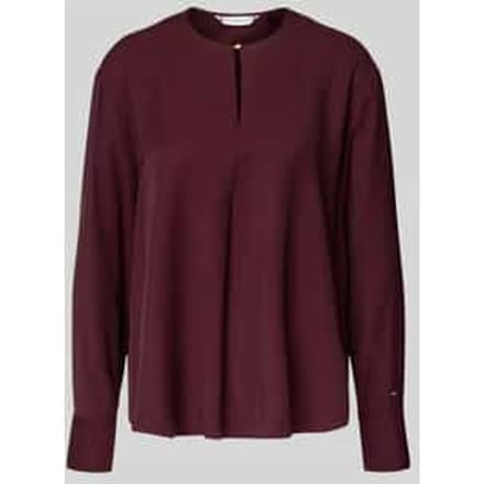 Relaxed fit blouse met lange mouwen van pure viscose