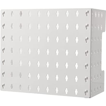 Pegboard Wandgemonteerde Display Multifunctioneel Ponsvrij Opbergrek Gas Waterverwarmer Pijpafdekking white