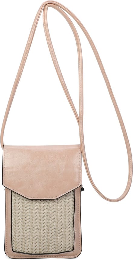 Crossbody- telefoontasje Ines Delaure nude