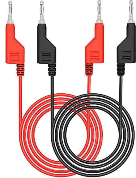 Stackable Banana Plug Test Leads - 1m Testkabels voor Multimeter 1000V 15A
