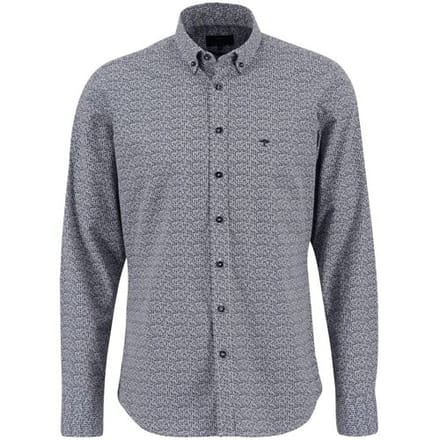 Fynch-Hatton Overhemd Modern Fantasy Stripe Navy / male
