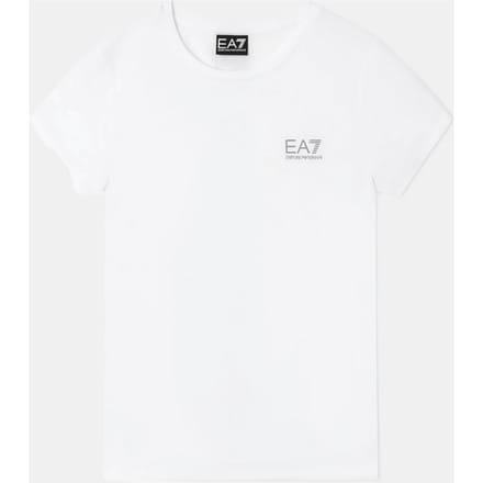 T-shirt in witte technische stof