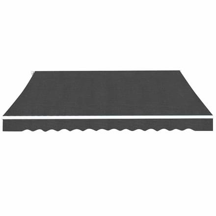 vidaXL - Luifel - handmatig - uittrekbaar - 350 - cm - antraciet