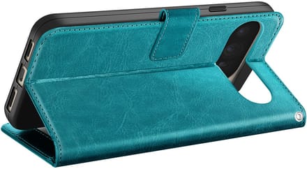 Mayaxess, Hoesje geschikt voor Google Pixel 10 Pro XL - Wallet Case met Koord, Turquoise