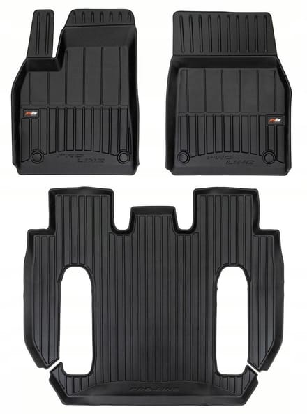 Frogum Tesla Model X vanaf 2022 - Automatten Set - 6-Persoons Facelift - TPE Rubber - 6 cm Hoge Rand