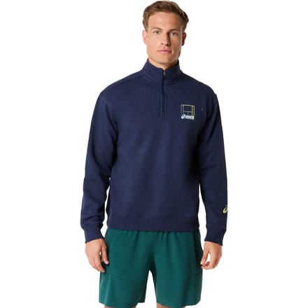 Sweater met halve rits Asics Court Core Graphic