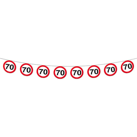 Folat - Vlaggenlijn verkeersbord 70 Jaar (12 meter)