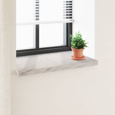 vidaXL - Raamdorpel - Marmeren - textuur - 60 - x - 50 - x - 4,5 - cm - PVC