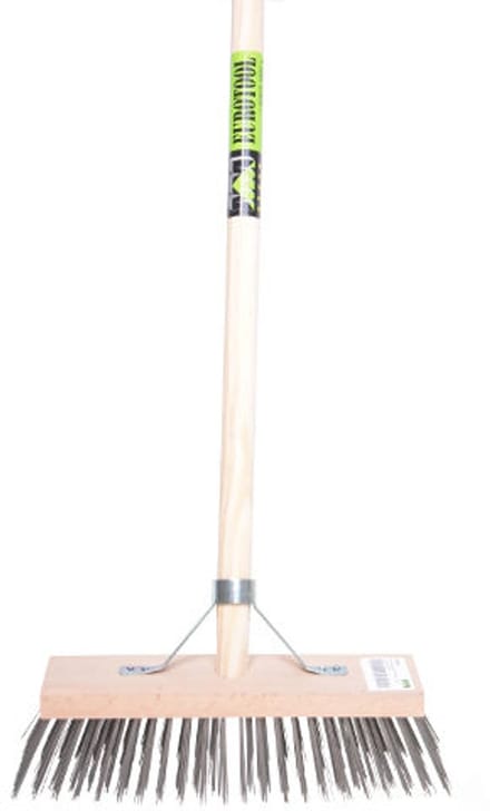 MM Eurotool Staaldraad bezem 30 cm met steel van 140 cm