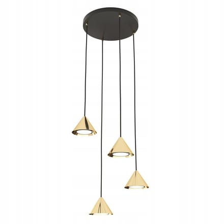 Emibig ELIT 4 Hanglamp Goud/Zwart GX53 - Stijlvol en Modern