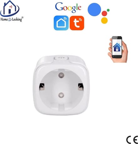 WiFi universele stopcontact met bediening via APP en kan werken met spraakgestuurde apps. T-2012
