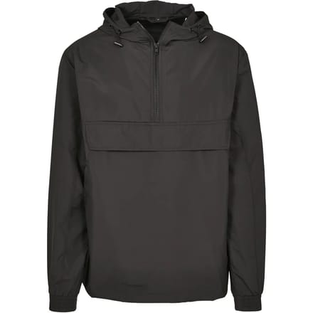 Build your Brand Basic Pull Over Jacket BY096 - Black - L