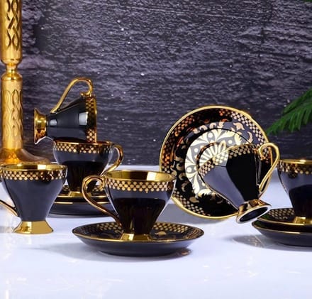 Espresso / Turkse koffie kopjes 6 persoons, 12-delige