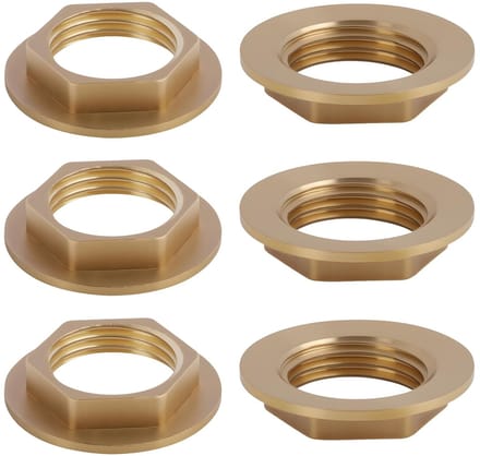 Hex moer 1/2 inch - messing - sterke grip - ideaal voor sanitaire installaties - ShopVlot