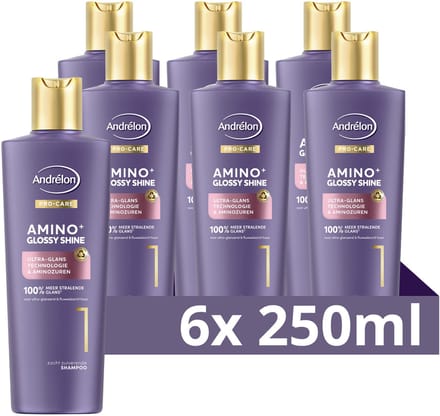 Andrelon - PRO CARE - Amino+ Glossy Shine - Shampoo - 250ml