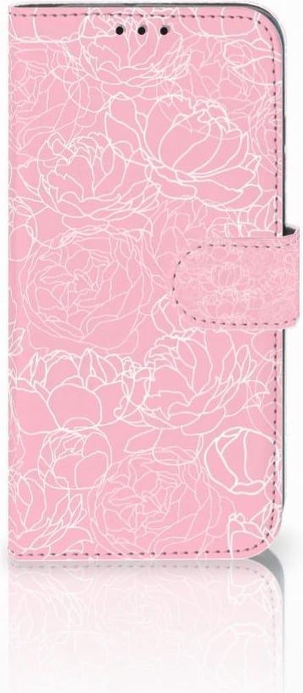 Honor 10 Lite Hoesje White Flowers