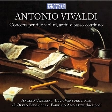 Angelo Cicillini, Luca Venturi, L'Orfeo Ensemble Di Spoleto, Fabrizio Ammetto - Vivaldi: Concerti Per Due Violini, Archi E Basso Continuo (CD)