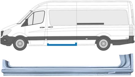 Schuifdeur dorpel reparatiepanel voor Mercedes Sprinter 2006-2018 / Links