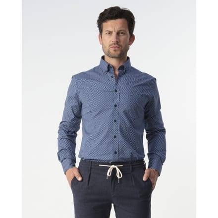 Campbell casual overhemd met lange mouwen