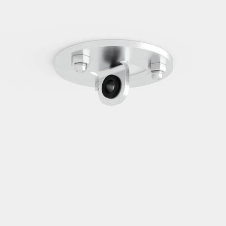 Plafondanker Plaat - Oogplaat Bevestiging - Luchtacrobatiek Oefenen - Zware Stalen Constructie - 12 cm Diameter - Gegalvaniseerd