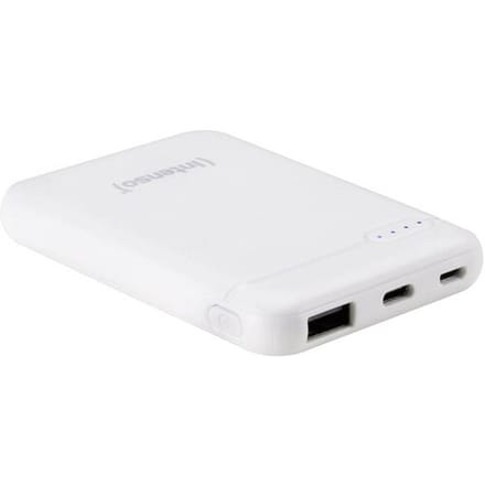 (Intenso) Powerbank XS5000 - 5000mAh - Li-polymer - USB-A en USB-C - wit (7313522)
