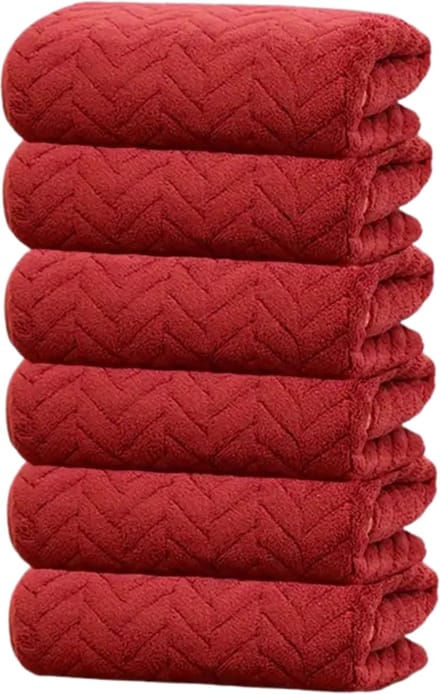 Nivard Handdoeken Set - Hotelkwaliteit - Handdoek - Towel - Rood - 6 Stuks