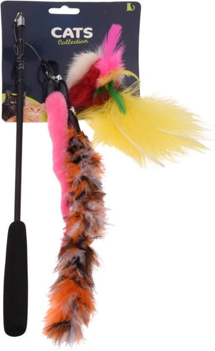 Pets Collection Kattenspeeltje Veren 40-100 Cm Polyester Rood