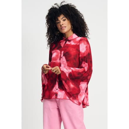 POM Amsterdam Blouse - Summer Bliss Red Größe: 36 | Longsleeves Outlet | Damen | Rot