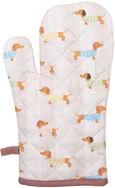 Clayre & Eef Ovenwant 18x30 cm Beige Katoen