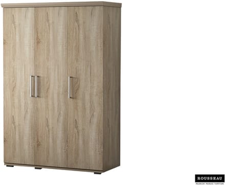 Kledingkast Mike Sonoma – 3 Deuren – 120 x 52 x 183 cm - Rousseau
