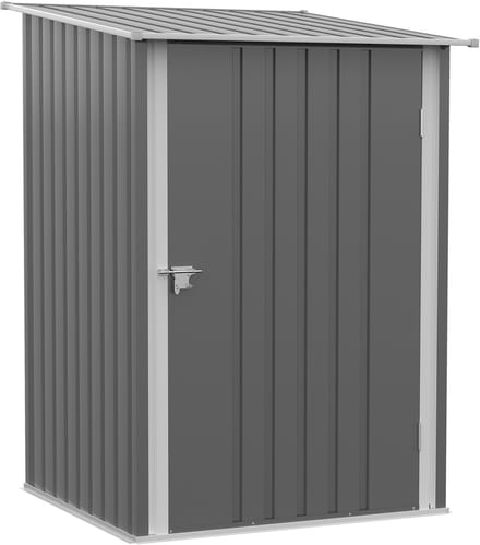Outsunny - Tuinhuis - Staal - 100B x 103D x 160H cm - Grijs