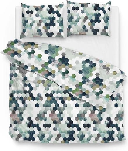 Zo! Home Marsala Dekbedovertrek - Flanel - Eenpersoons - 140x200/220 cm - Green