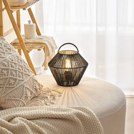 Paulmann Pauleen LED-tafellamp Boho Glow E27 max. 20W Zwart
