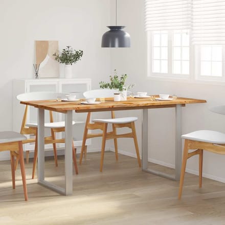 vidaXL - Eettafel - 154x80x76 - cm - massief - acaciahout