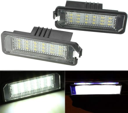Kentekenplaatverlichting Set - LED Verlichting - Auto Verfraaiing - Waterdicht Ontwerp - 12 Volt - Wit