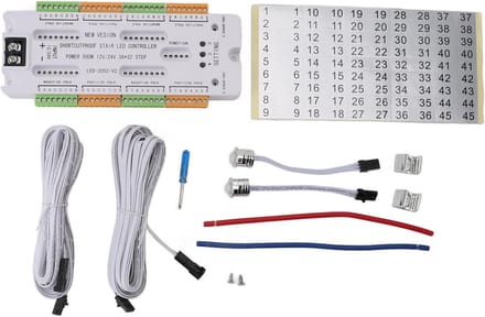 Automatische LED Trappenverlichting Controller met Bewegingssensor voor 32 Stappen