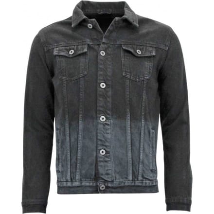Spijkerjack Heren - Blanco Denim - Zwart