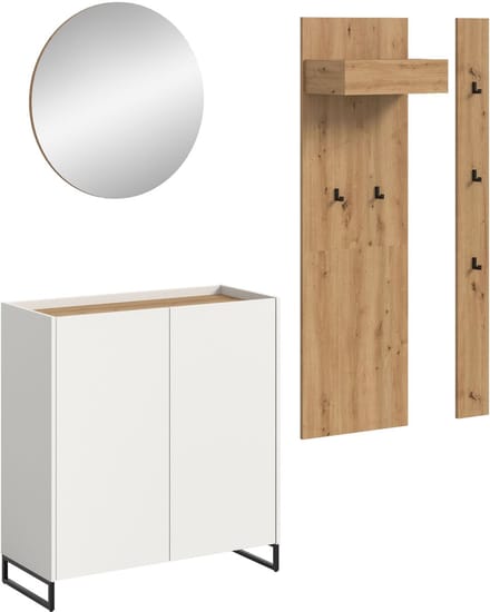 Drive garderobe opstelling D27 wit.