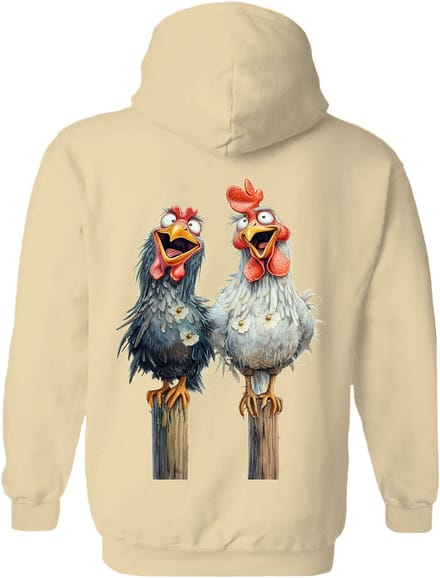 Grappige Kippen Friendly Chickens The Coloured House Hoodie S