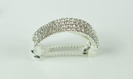 Patentspeld half rond strass