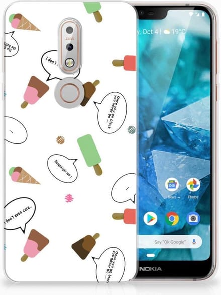 Nokia 7.1 Siliconen Case IJsjes