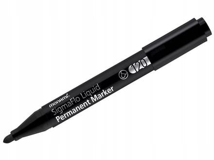Monami SigmaFlo Liquid 120 Permanente Marker Zwart