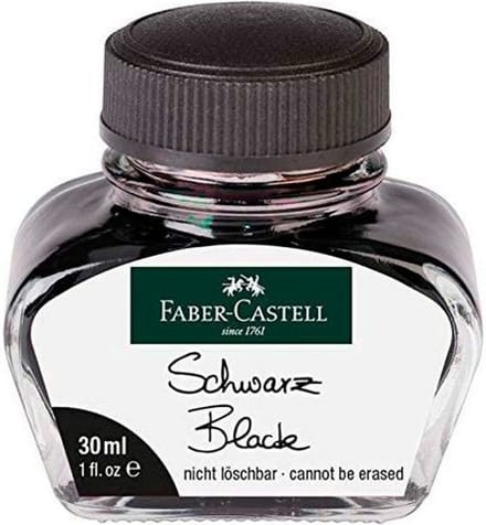 Inkt Faber-Castell Zwart 30 ml 6 Stuks