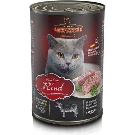 Voordeelpakket Leonardo All Meat 24 x 400 g Kattenvoer - Rijk aan Rund