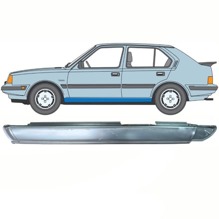 Volledige dorpel voor Volvo 340 360 1975-1991 / Links