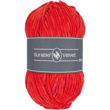 Durable Velvet - 318 tomato - Chenille Garen