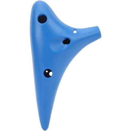 Ocarina 12 Gaten Plastic Draagbaar Blaasinstrument Blauw voor Professionele Beginner blue
