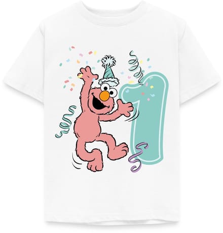 Sesamstraat Elmo Verjaardag 1 Jaar Cadeau T-Shirt Kinderen