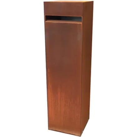 Wandbrievenbus Genua - Staal - Cortenstaal - 32x115,5x32cm